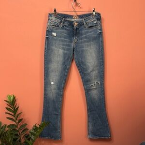 MOTHER The Runaway Whole Lotta Trouble Bootcut Jeans